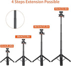 VRIG 21.6" Extension Pole Tripod, Mini Selfie Stick Tripod Stand Handle Grip - Image 2