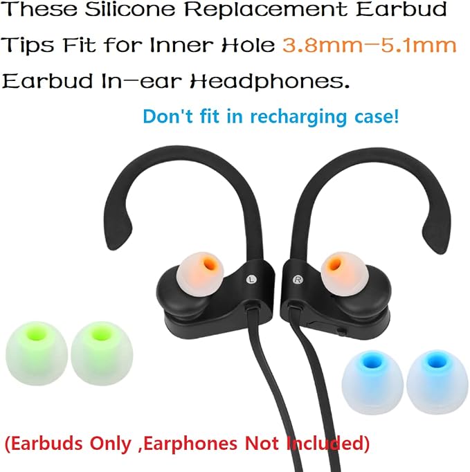 Earbud Tips Earbud Replacement Pieces Silicone Soft and Comfortable Compatible - Image 4