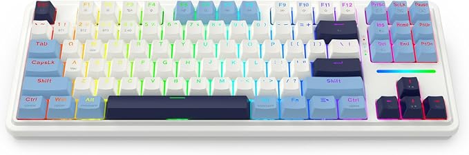 Redragon K728 PRO 80% Wireless Gasket RGB Gaming Keyboard, 3-Mode 87 Keys TKL - Image 7