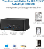 SSK USB 3.0 to SATA External Hard Drive Docking Station Enclosure Adapter - Image 2
