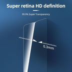 NEW'C 3 Pack Designed for iPhone 14 Pro Screen Protector, Enhanced Tempered - Image 6