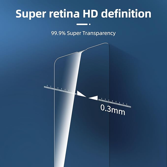 NEW'C 3 Pack Designed for iPhone 14 Pro Screen Protector, Enhanced Tempered - Image 6