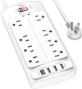 6FT Surge Protector Power Strip, Nuetsa Extension Cord by Nuetsa