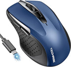 Bluetooth Mouse Rechargeable Wireless Mouse, 4800 DPI Optical Tracking by TechRise