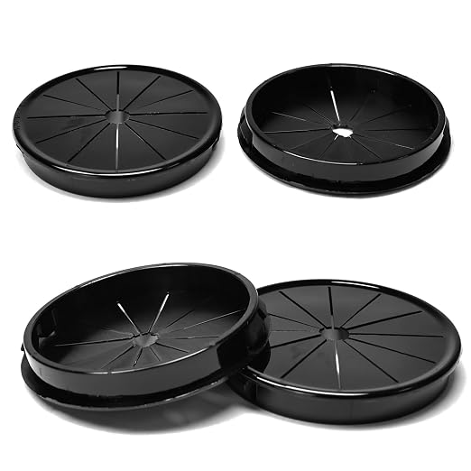 4 Pcs Cable Grommet, Snap Bushing 2-15/16" Mounting Diameter, Flexible by BOPOREAE