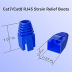 CableGeeker 100-Pack Cat7 / Cat8 RJ45 Strain Relief Boots, RJ45 Boot, Cat 6 Boot - Image 2
