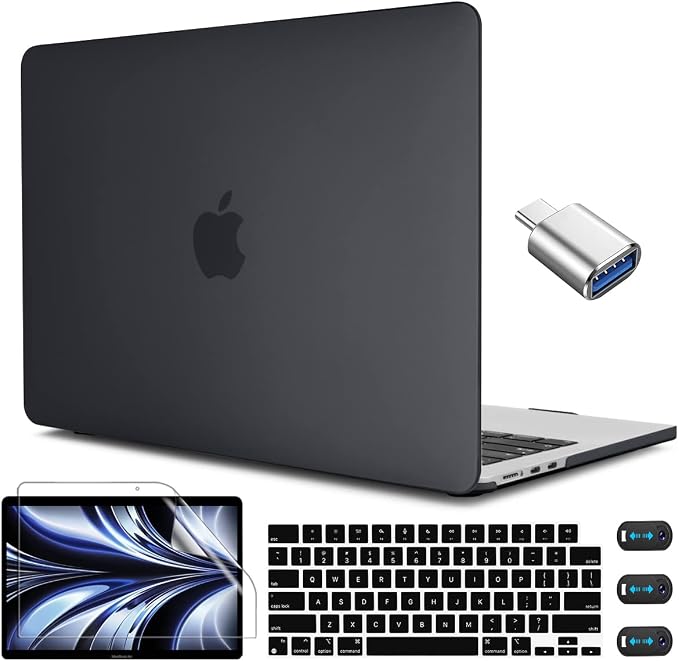 CISSOOK Laptop Hard Shell Case for MacBook Air 13.6 inch M2 A2681, M3 A3113 by CISSOOK