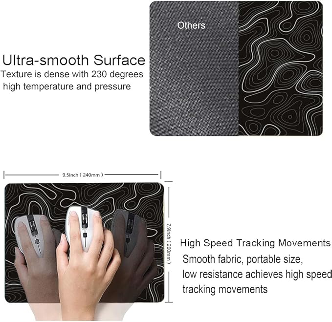 Topographic Contour Map Mouse Pad - Image 3