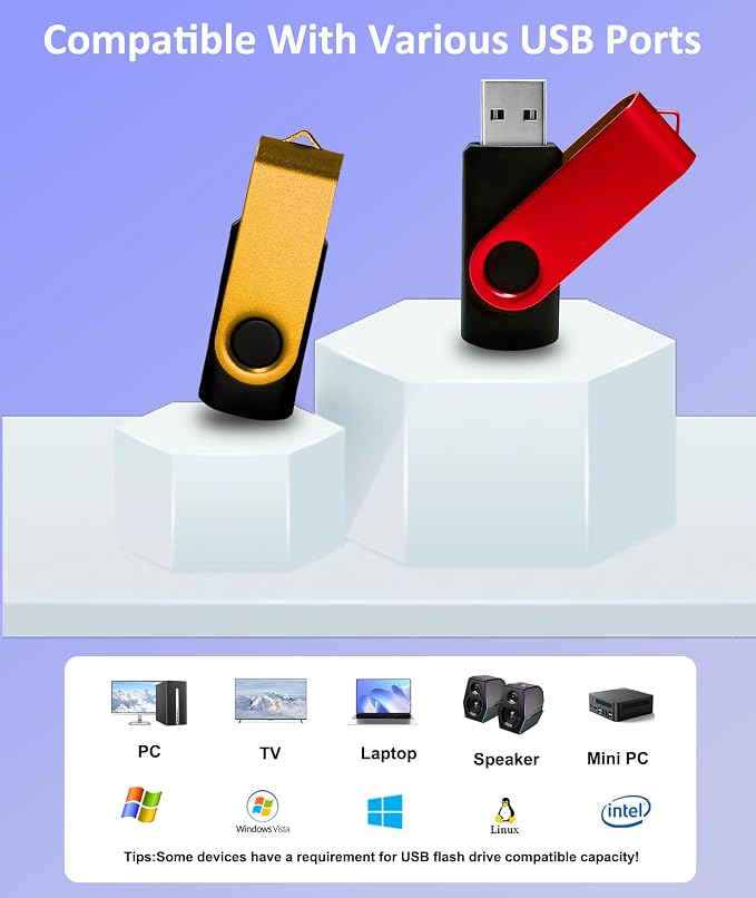 2GB USB Flash Drive 10 Pack, Nicepicten USB 2.0 Thumb Drives Zip Drive USB 2GB - Image 4