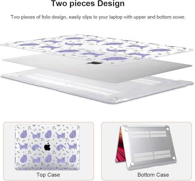 Compatible with 2021 2020 2019 2018 MacBook Air 13 inch Case M1 A2337 A2179 - Image 4