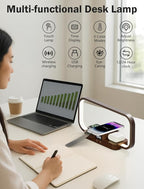 LED Bedside Lamp with Wireless Charger, 3 in 1 Touch Control Bedside Lamp - Image 3