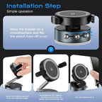 360° Rotation Clip on Car Phone Mount, 2 IN 1 Adjustable Magnetic Car Phone - Image 4