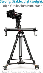 PROAIM Lineo Portable Video Camera Floor Dolly. Heavy-Duty Professional Studio - Image 2