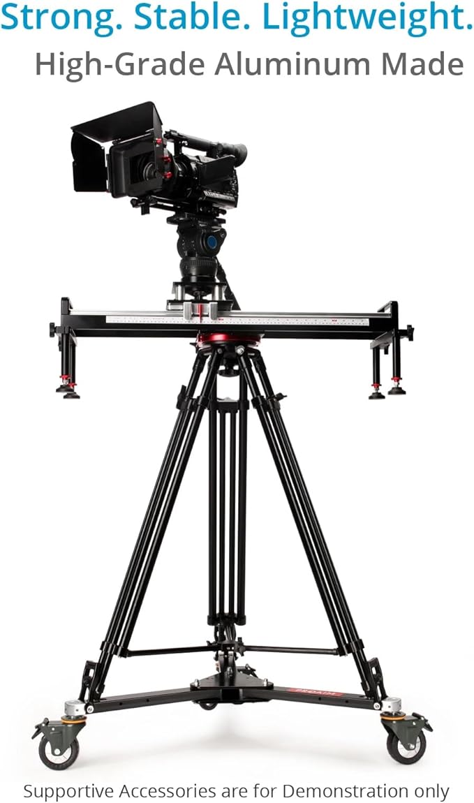 PROAIM Lineo Portable Video Camera Floor Dolly. Heavy-Duty Professional Studio - Image 2