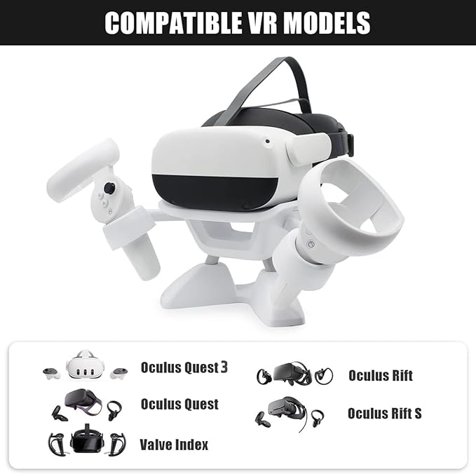 Dollox VR Stand, VR Headset Stand VR Display Holder Storage Virtual Reality - Image 2