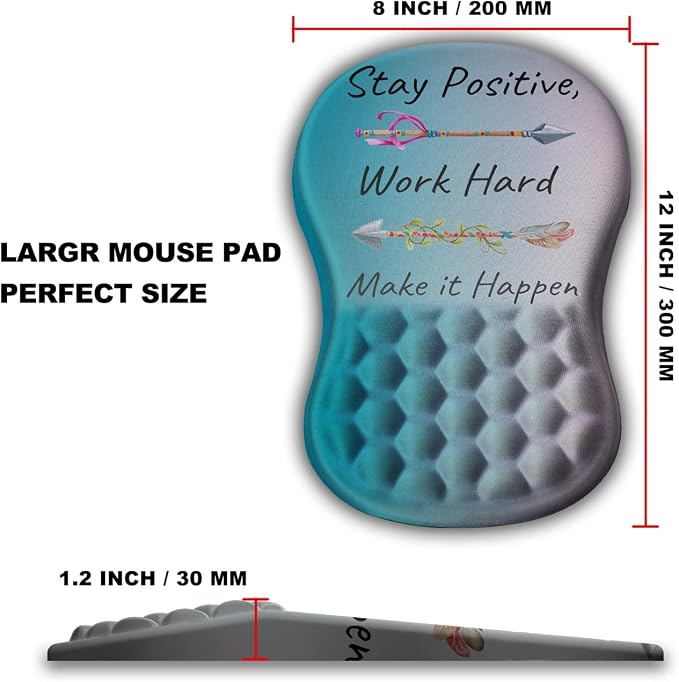 Mouse Pad Wrist Support, Ergonomic Mouse Pad - Image 4