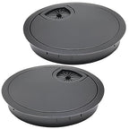 Desk Grommet 3-1/8", Desk Cord Hole Cover, Cable Grommet Metal Zinc Alloy by BOPOREAE