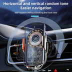 Car Phone Holder, Wireless Car Charger Air Vent Auto-Clamp Cell Phone Car Mount - Image 7