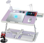 Laptop Lap Desk Include Cooling Fan, Adjustable Lap Desk by IXTRA