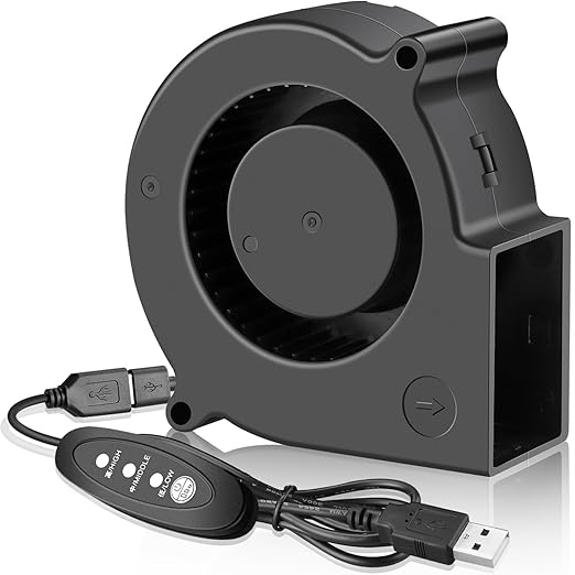 GDSTIME 7530 75mm x 75mm x 30mm 5V USB Blower Brushless Cooling Fan by GDSTIME