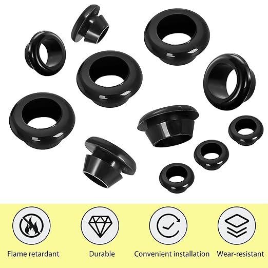 Qrity 20 PCS Rubber Grommets Cable Railing, Car Grommet, Cable Railing - Image 6