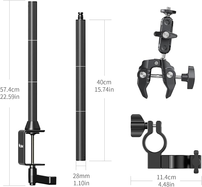 JUSMO LS15 Desk Overhead Camera Mount Rig Top-Down Shots, Professional Aluminum - Image 7