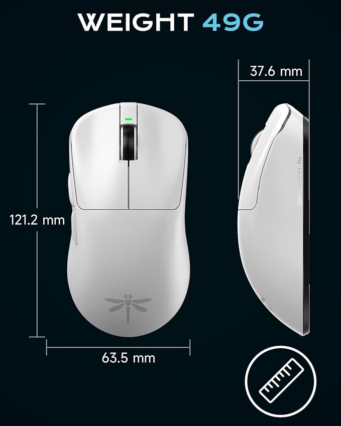 VGN Dragonfly F1 Pro Wireless Gaming Mouse - 49g Ultra-Lightweight - Image 8