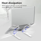 Laptop Stand for Desk, Adjustable Laptop Riser ABS+Silicone Foldable Portable - Image 7