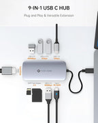USB C Hub, 9 in 1 USB C Multiport Adapter - Image 2