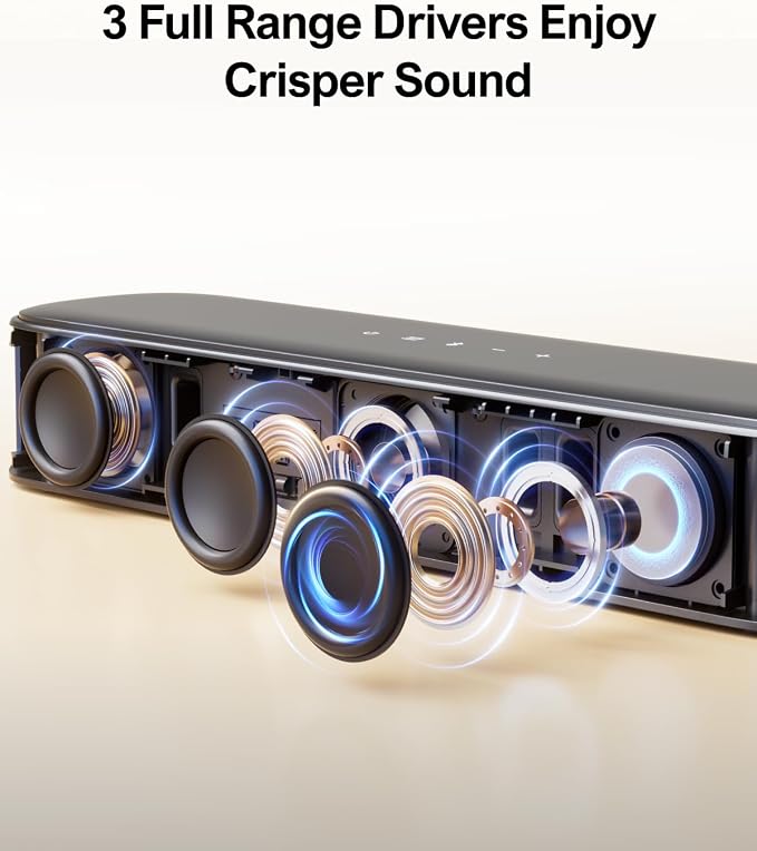 ULTIMEA 5.1ch Sound Bar with Subwoofer, Home Theater Virtual Surround Sound - Image 6
