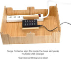 MobileVision Bamboo 10-Port Charging Station & Docking Organizer - Image 3