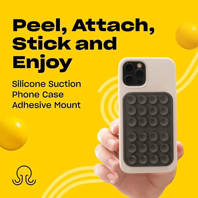 Classic MAX - Silicone Suction Phone Case Adhesive Mount - Hands-Free, Strong - Image 2