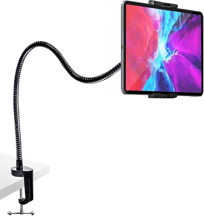 woleyi Gooseneck Tablet Holder Mount, Heavy Duty Desk/Bed Tablet Stand by WOLEYI