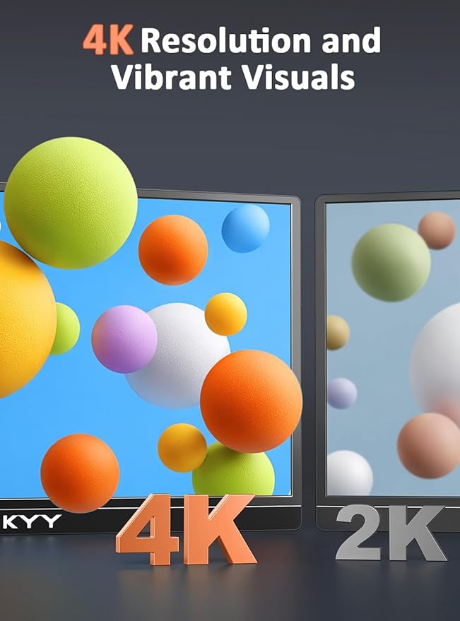 KYY 4K Portable Monitor 15.6" Portable Monitor - Image 2