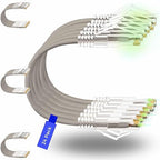 Rapink Patch Cables Cat6/ Cat6a 2ft Slim, Cat6a Ethernet Patch Cable 20G Support by Rapink