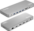 Plugable USB C Laptop Docking Station, Dual Monitor 4K 60Hz by Plugable