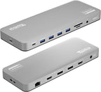 Plugable USB C Laptop Docking Station, Dual Monitor 4K 60Hz by Plugable