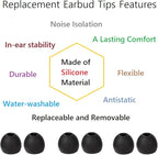 36 Pieces Small Earbud Tips Soft and Comfortable Silicone Earbud Tips Ear Bud - Image 4