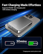 for Magsafe Portable Charger, Aluminum Alloy Small 10000mAh 20W PD Magnetic - Image 3