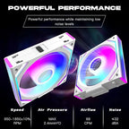 Jungle Leopard Interstellar V2 120mm PC Reverse Blade Case Fan Infinity Mirror - Image 5