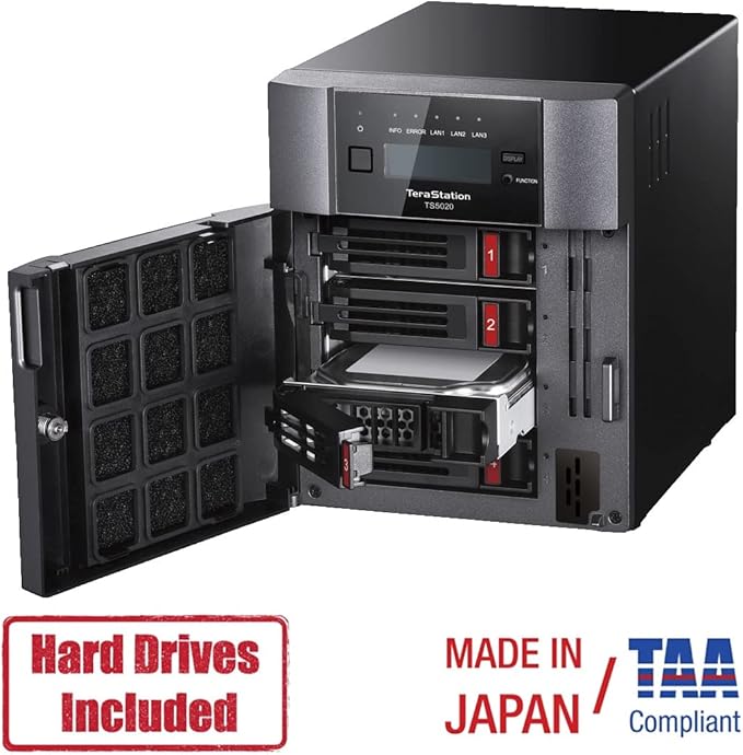 BUFFALO TeraStation 5420DN 4-Bay Business Desktop NAS 16TB - Image 3