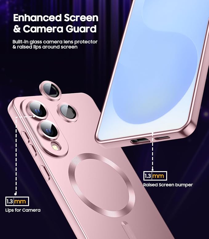 Magnetic for Samsung Galaxy S25 Edge Case Slim Soft Silicone Bumper Shockproof - Image 3
