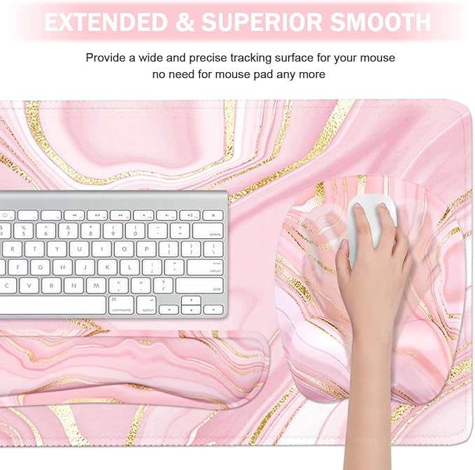Keyboard Wrist Rest Large Mouse Pad Wrist Support - Image 4