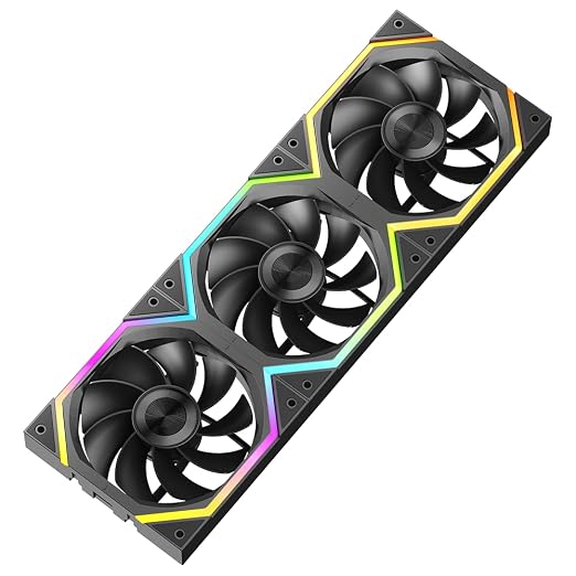 Jungle Leopard Galaxy 120mm PC Reverse Blade Case Fans, ARGB and PWM Cooling by JungleLeopard