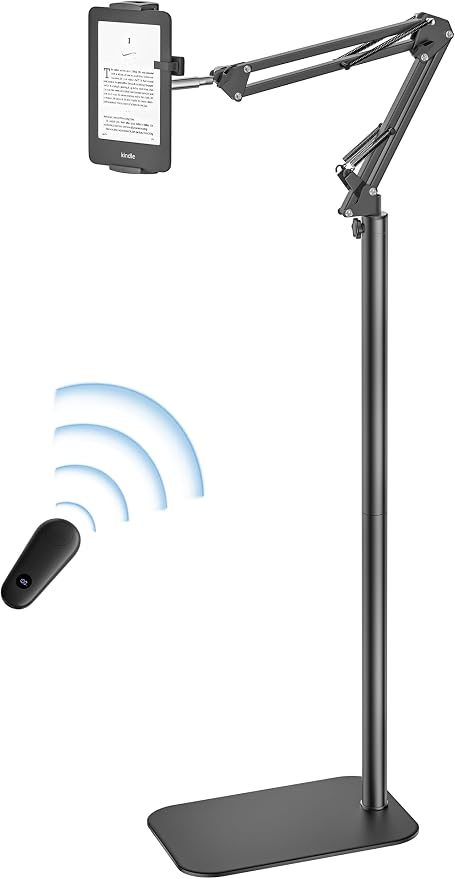 Kindle Floor Stand Holder with Remote Page Turner by VoltifyMax