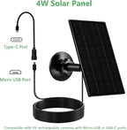 Zivif 4W Solar Panel for Security Camera, Solar Panel Charger - Image 2