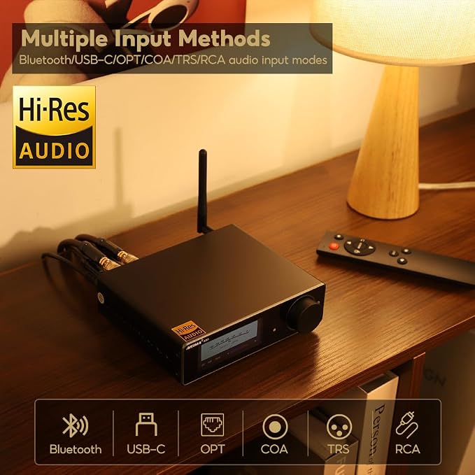 AIYIMA A80 Bluetooth Amplifier DAC Stereo HiFi Home Audio Receiver - Image 7