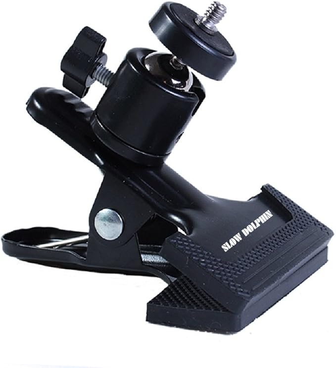 SLOW DOLPHIN Tripod Camera Clip Clamp Flash Reflector Holder Mount by SLOWDOLPHIN