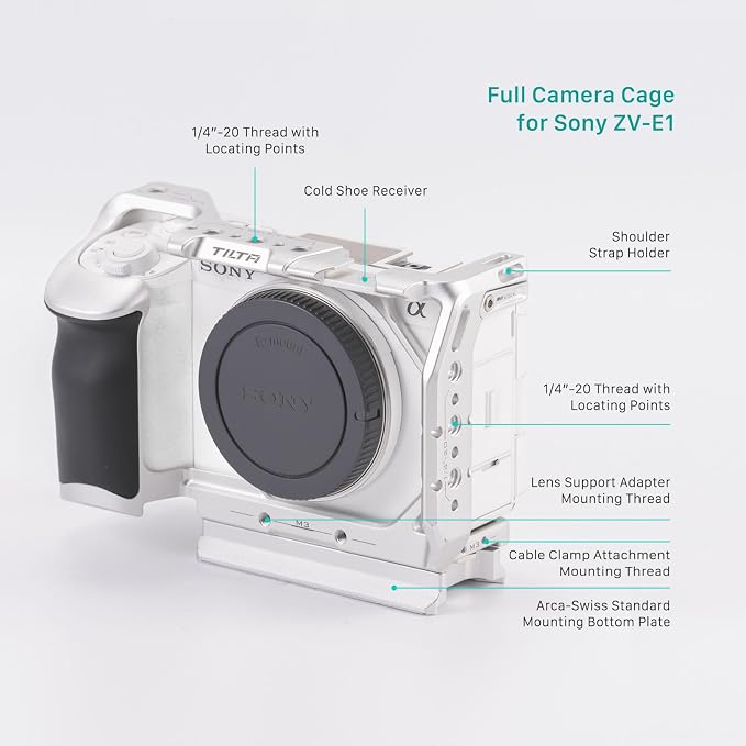 Tilta Camera Cage for ZV-E1 Pro Kit | Includes NATO Top Handle, Cooling System - Image 7