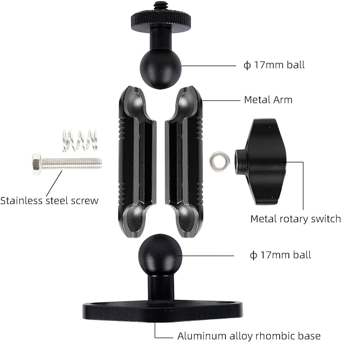 xik Metal 1/4"-20 Mount with Drill Plate Base - Image 2